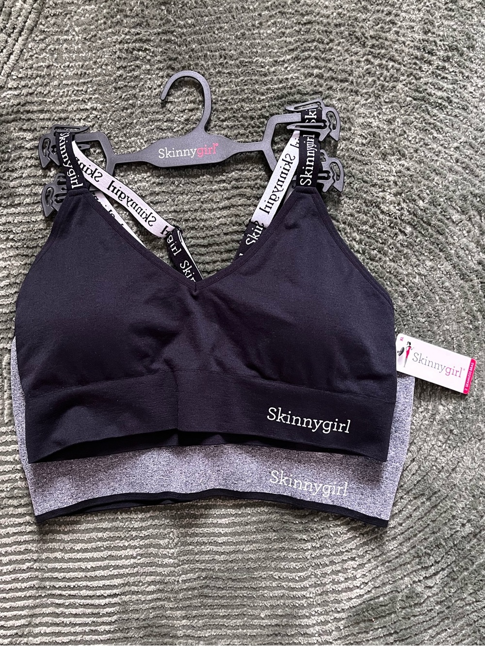 NWT - Skinnygirl 2-pack seamless lounge bras